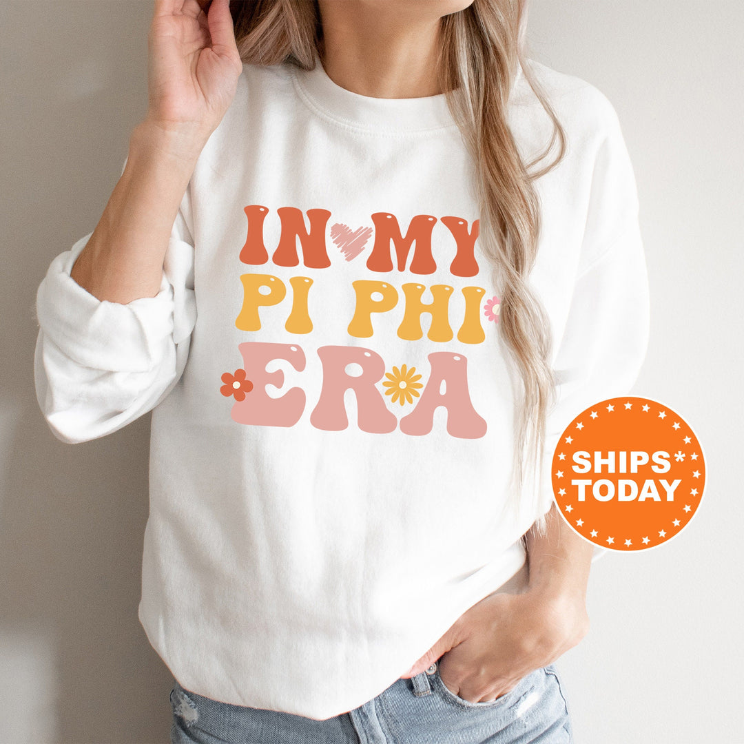 In My Pi Phi Era | Pi Beta Phi Big Floral Sorority Sweatshirt | Sorority Apparel | Big Little Reveal | Greek Sweatshirt _ 15845g