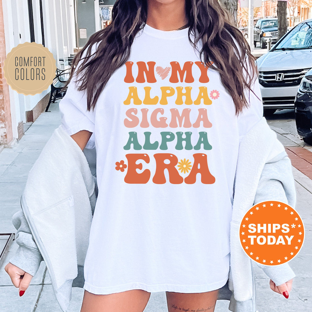 In My Alpha Sigma Alpha Era Shirt | Alpha Sigma Alpha Big Floral Sorority T-Shirt | Comfort Colors Shirt | Trendy Sorority Shirt _ 15831g