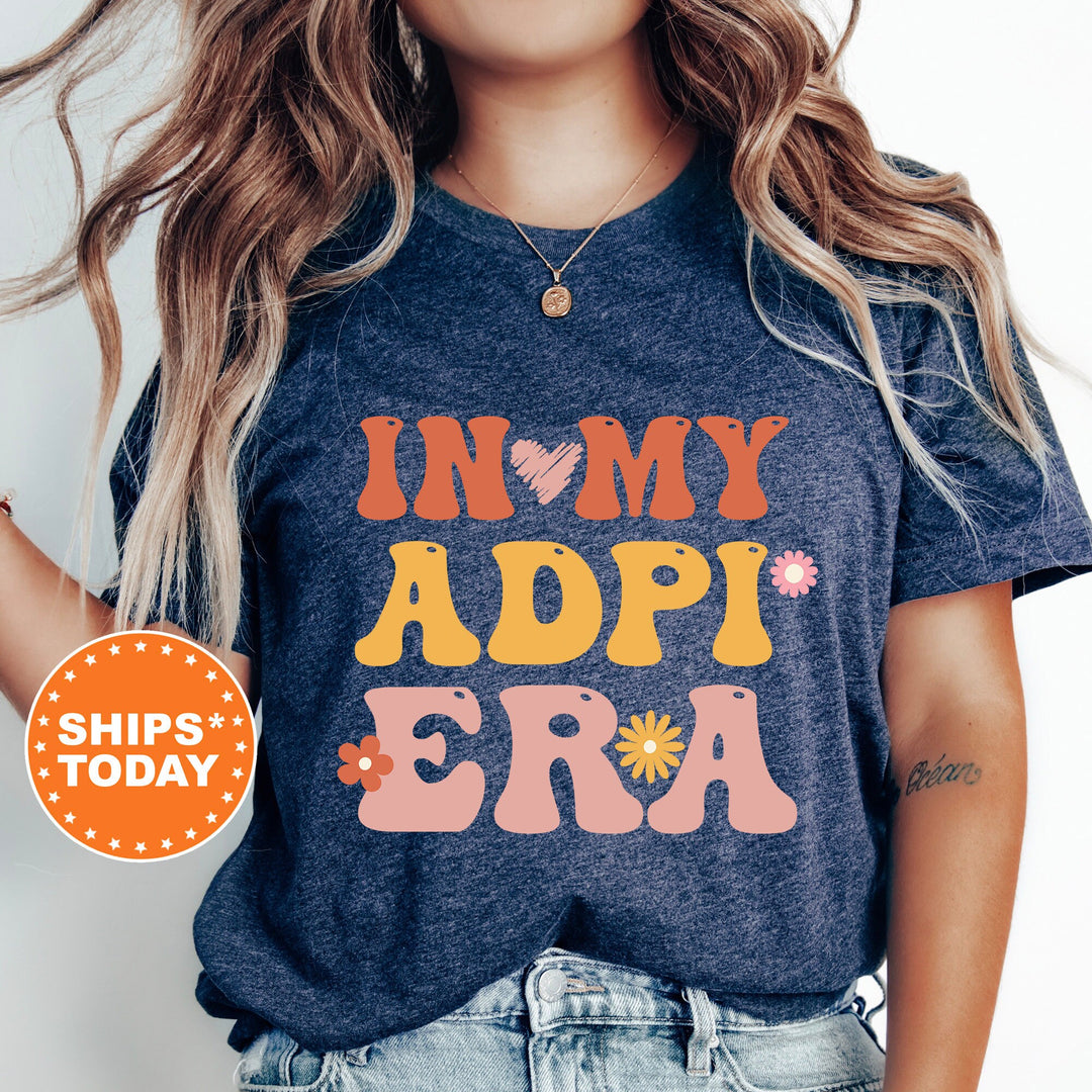 In My ADPI Era Shirt | Alpha Delta Pi Big Floral Sorority T-Shirt | Big Little Comfort Colors Shirt | Trendy Sorority Shirt _ 15826g