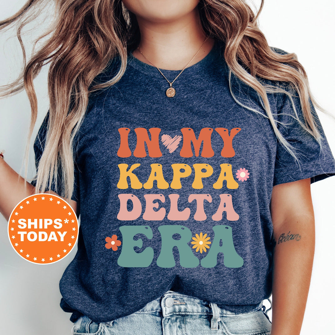 In My Kappa Delta Era Shirt | Kappa Delta Big Floral Sorority T-Shirt | Big Little Comfort Colors Shirt | Trendy Sorority Shirt _ 15841g