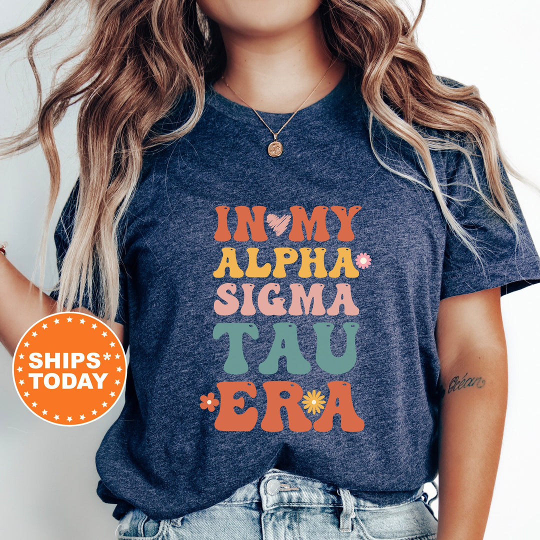 In My Alpha Sigma Tau Era Shirt | Alpha Sigma Tau Big Floral Sorority T-Shirt | Comfort Colors Shirt | Trendy Sorority Shirt _ 15832g
