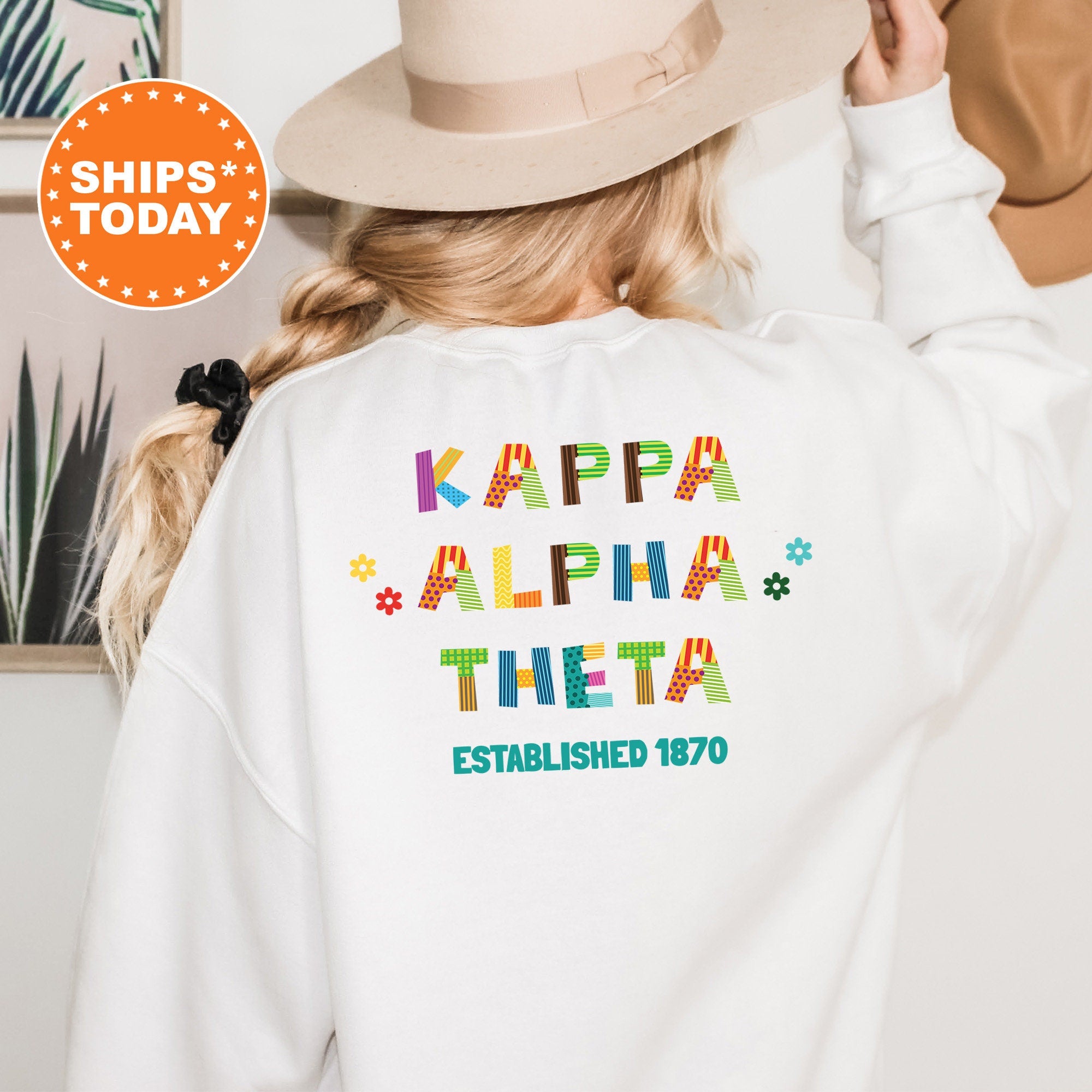 Kappa alpha outlet theta letter sweatshirt