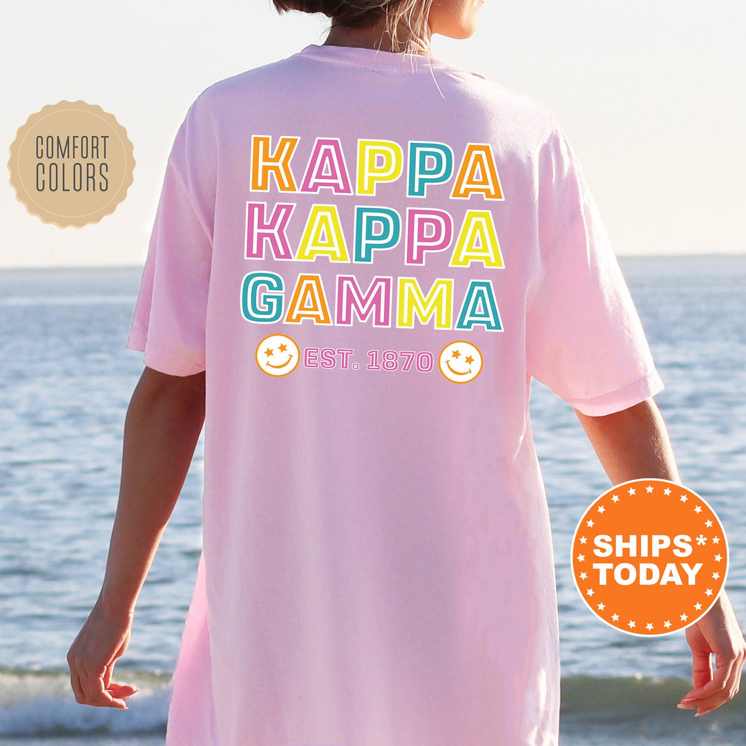 Kappa Kappa Gamma Frisky Script Sorority T-Shirt Kappa Comfort