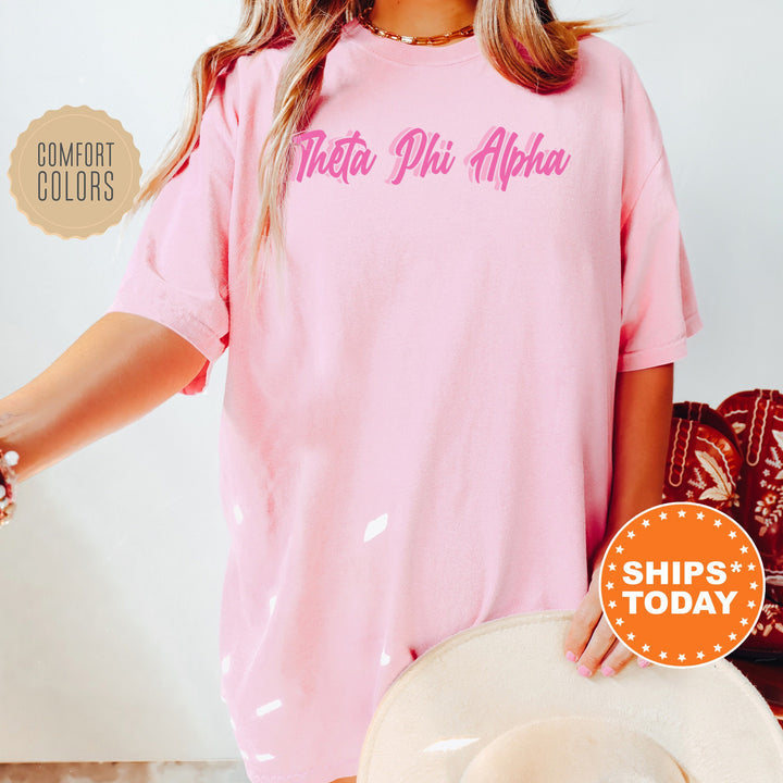 Theta Phi Alpha Charlotte Sorority T-Shirt | Theta Phi Comfort Colors Shirt | Big Little Reveal | Sorority Merch | Custom Greek Apparel _ 5712g
