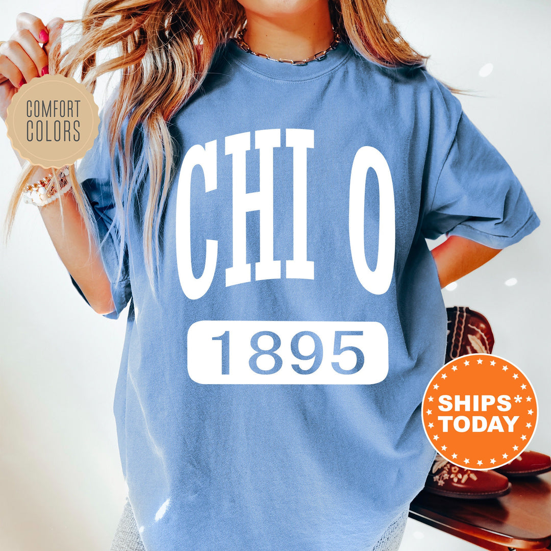 Chi Omega Athletic Comfort Colors Sorority T-Shirt | Chi O Comfort Colors Oversized Shirt | Big Little Reveal TShirt | Bid Day Gift