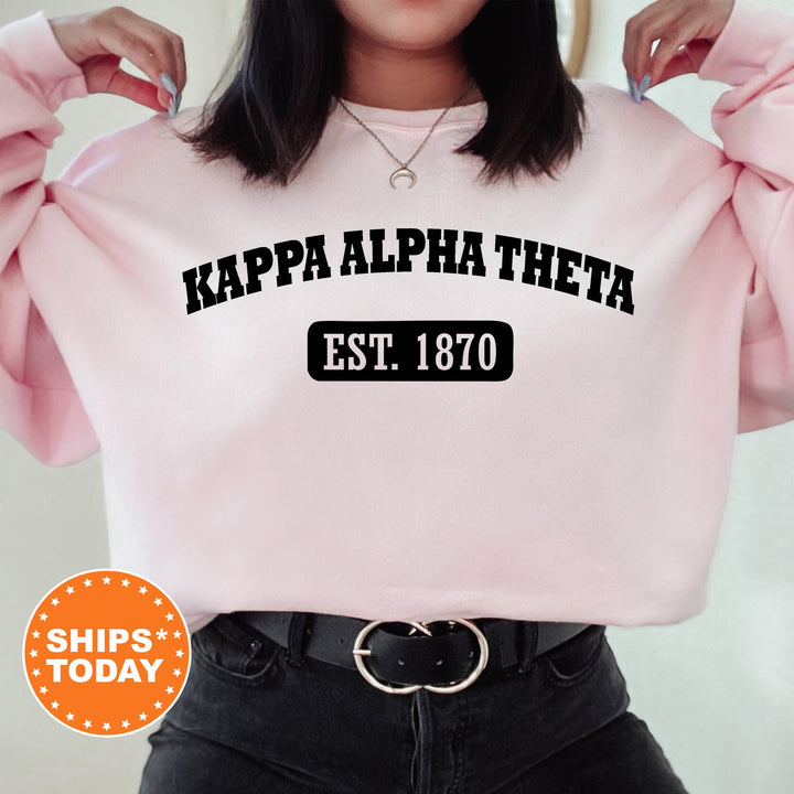 Kappa Alpha Theta Athletic Year Sorority Sweatshirt | Theta Hoodie | Bid Day Basket | Big Little Sorority Reveal | Theta Merch _ 5041g