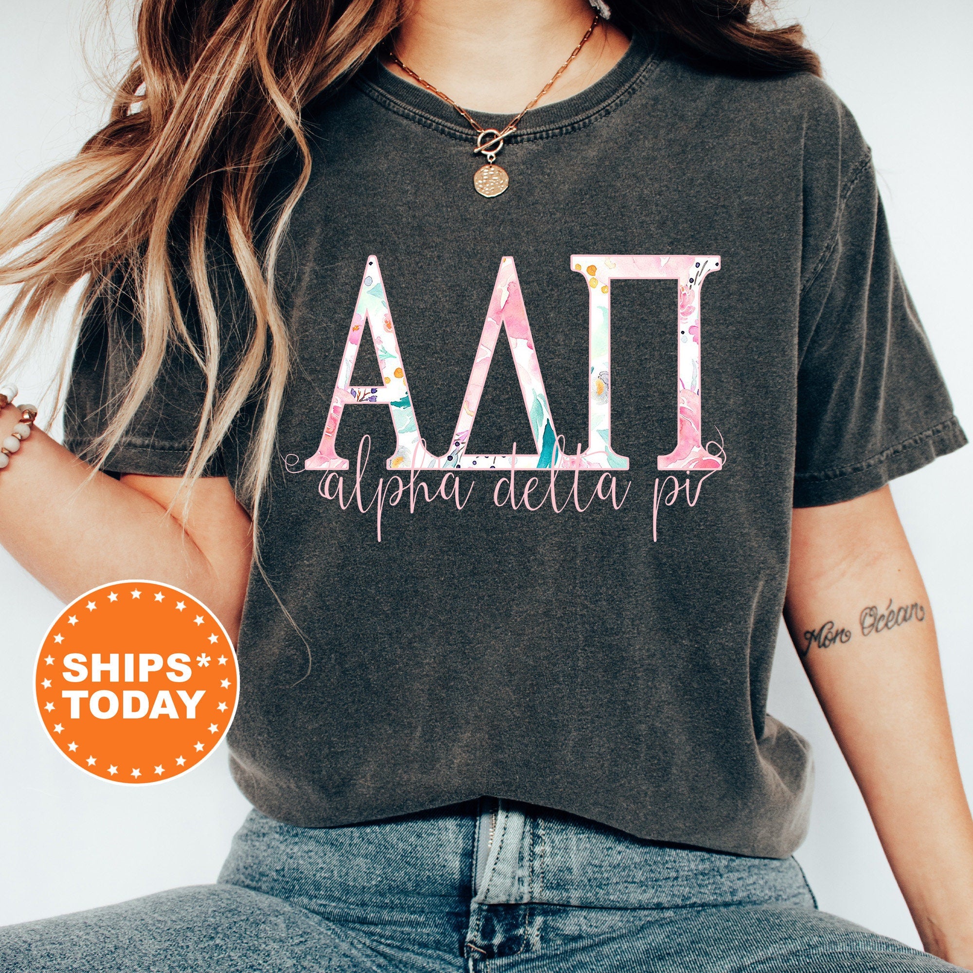 Adpi letter shirts hotsell