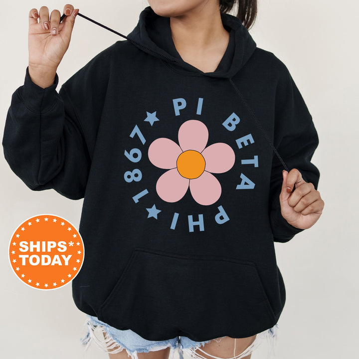 Pi Beta Phi Bright Floral Sorority Sweatshirt | Pi Phi Hoodie | Big Little Sorority Reveal | Greek Sweatshirt | Floral Sweatshirt _ 7456g