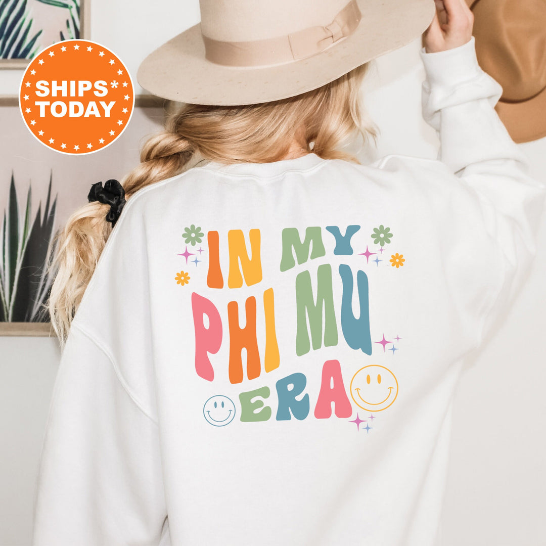 In My Phi Mu Era | Phi Mu Rockin' Sorority Sweatshirt | Sorority Merch | Big Little Reveal | Sorority Gifts | Custom Greek Apparel