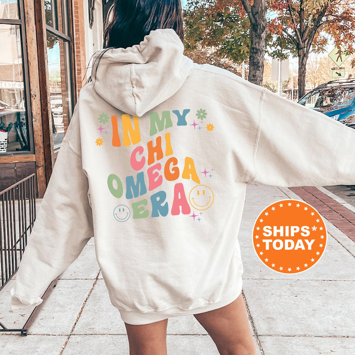 In My Chi Omega Era | Chi Omega Rockin' Sorority Sweatshirt | Sorority Merch | Big Little Reveal Gift | Custom Greek Apparel
