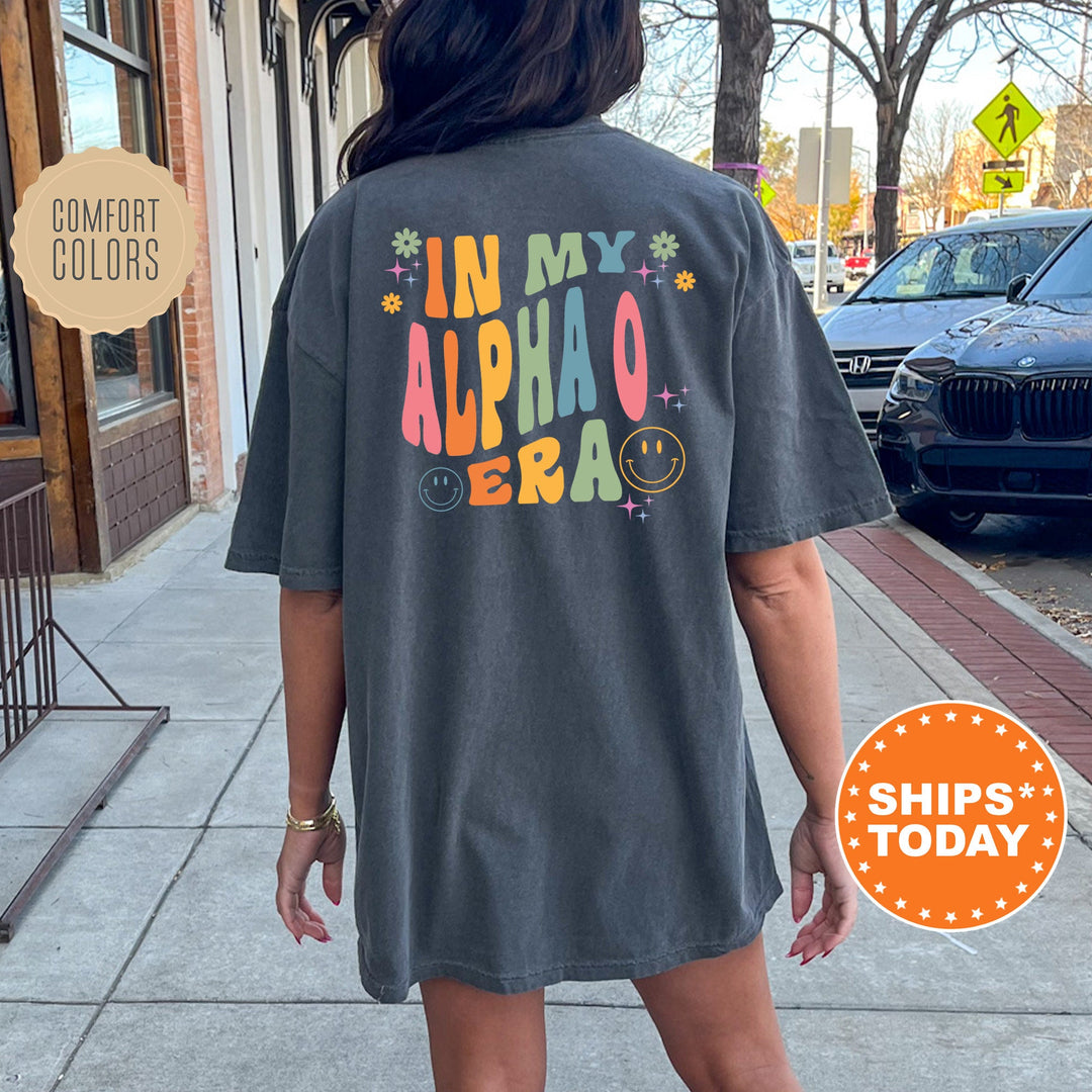 In My Alpha O Era | Alpha Omicron Pi Rockin' Sorority T-Shirt | AOII Comfort Colors Shirt | Big Little Shirt | Sorority Apparel _ 15725g