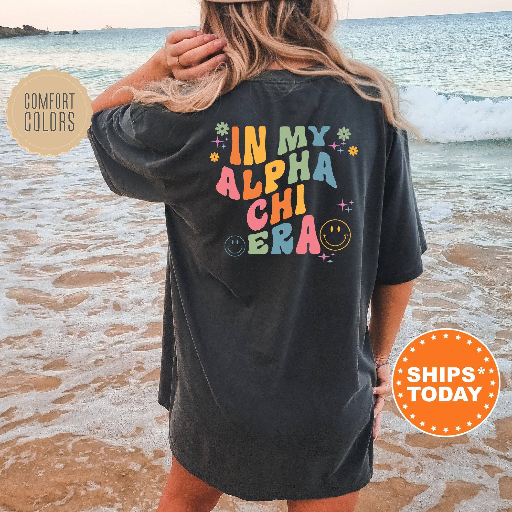 In My Alpha Chi Era Alpha Chi Omega Rockin Sorority T Shirt AXO Comfort Colors Shirt Big Little Shirt Sorority Apparel 15721g