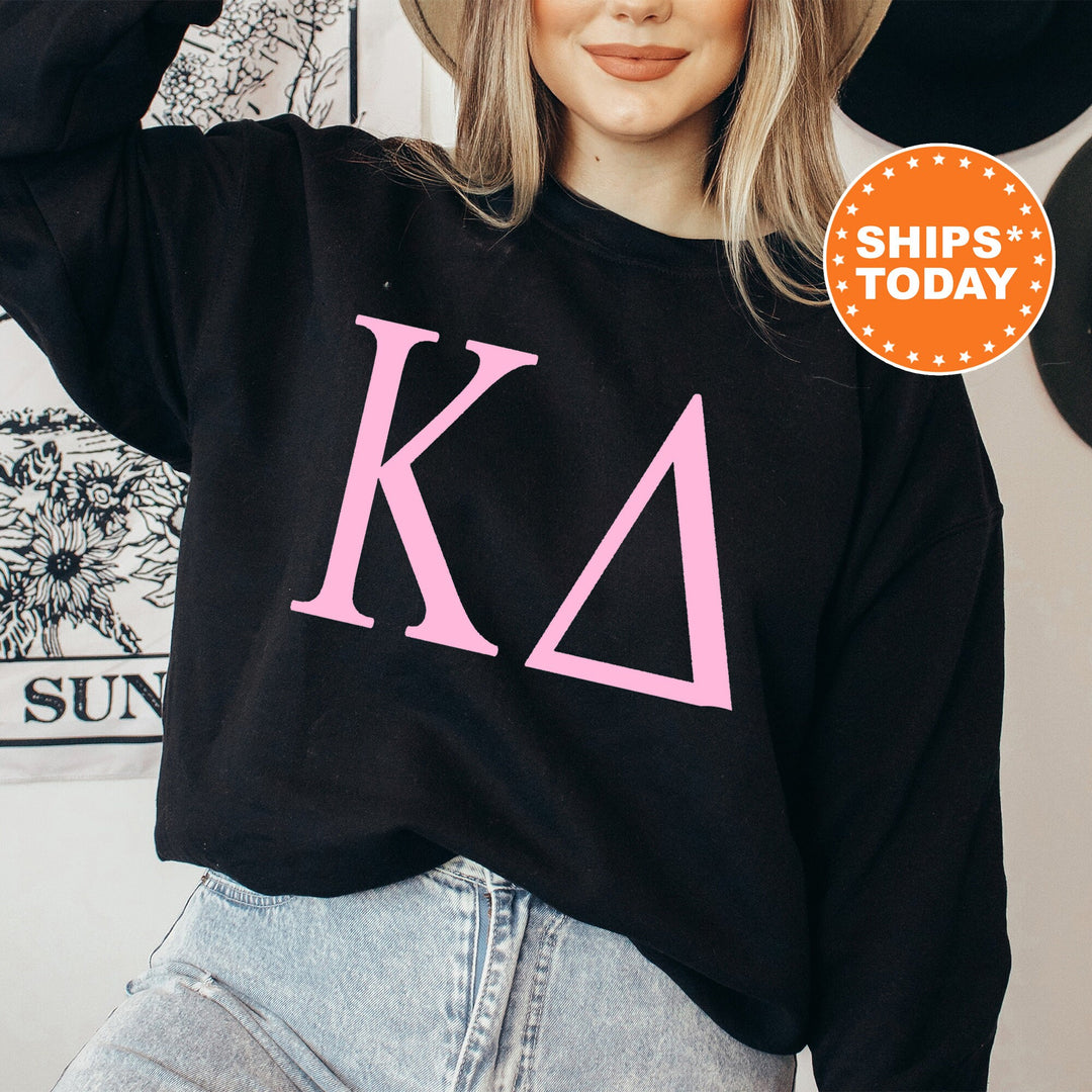 Kappa Delta Just the Letters Sorority Sweatshirt | Kappa Delta Greek Letters | Sorority Letters | Big Little Reveal | Greek Apparel