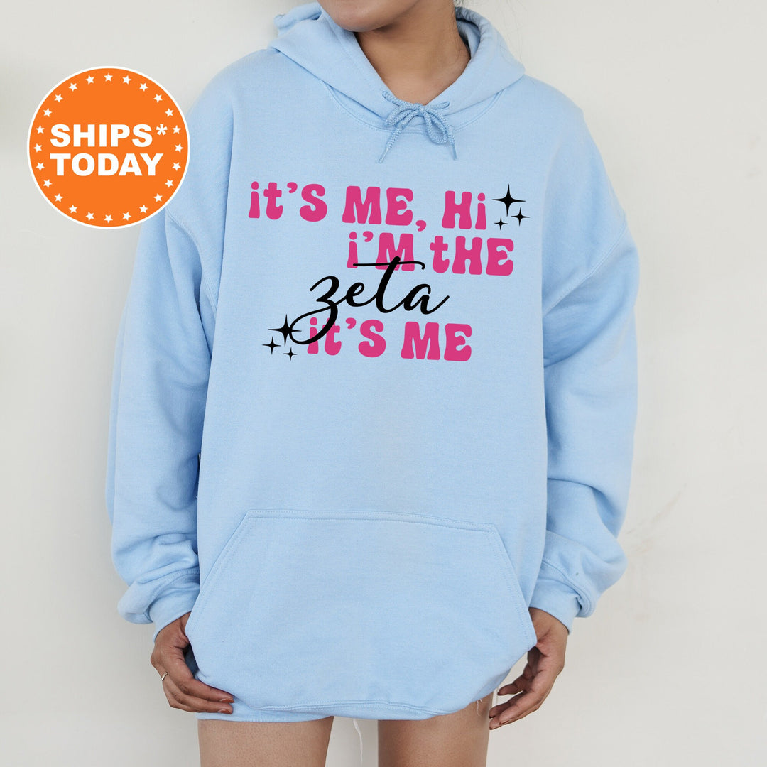 It's Me Hi I'm The Zeta It's Me | Zeta Tau Alpha Glimmer Sorority Sweatshirt | Big Little Reveal | Sorority Gift | Sorority Apparel _ 15902g