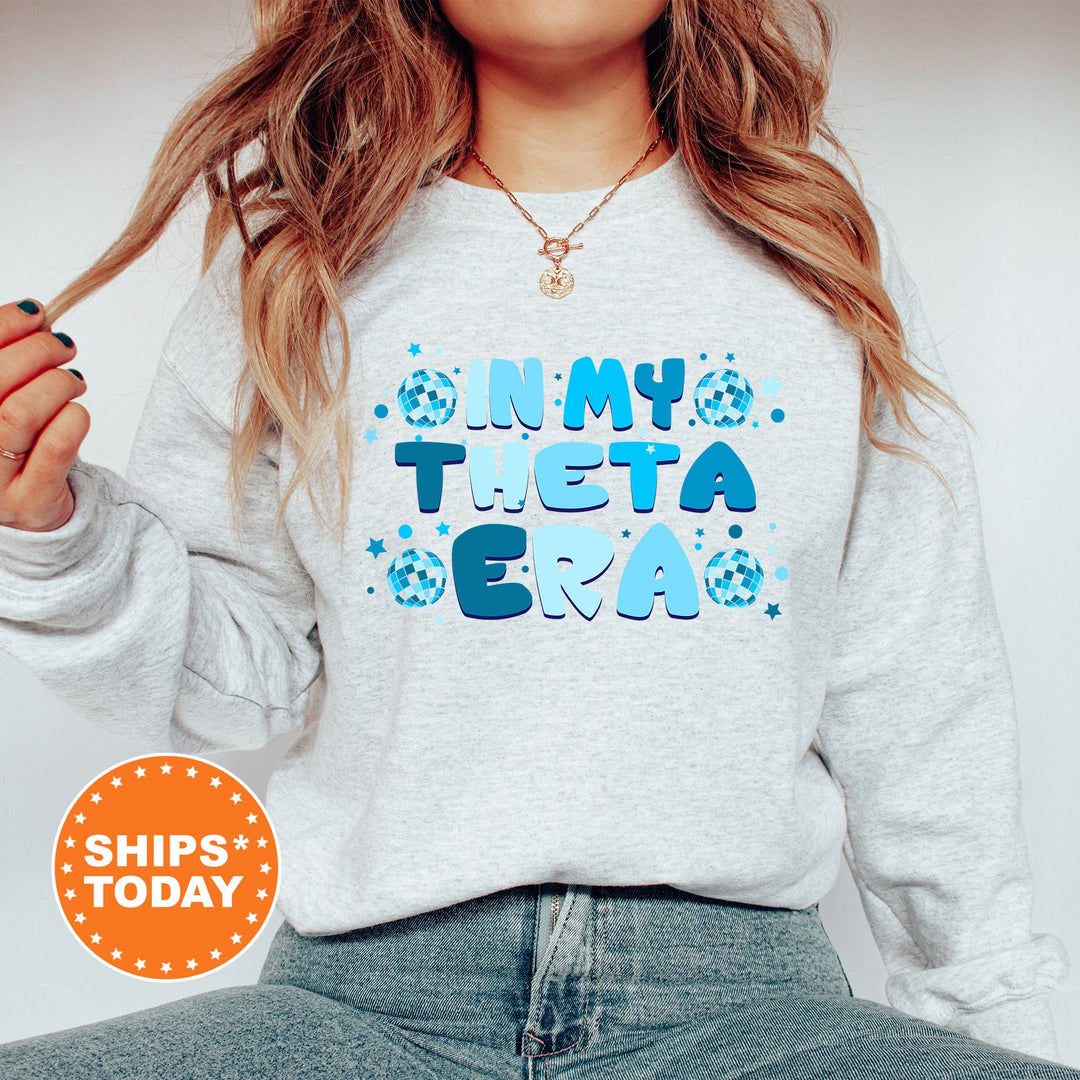 In My THETA Era | Kappa Alpha Theta Blue Disco Sorority Sweatshirt | Greek Sweatshirt | Big Little Sorority Gifts | Sorority Merch _ 15814g