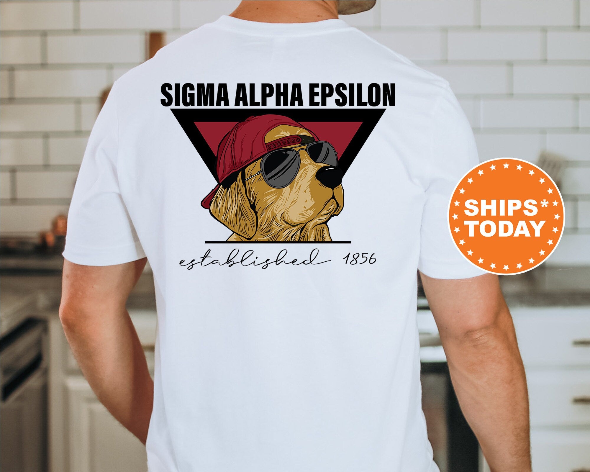 Sigma Alpha Epsilon Paw Prints Fraternity T Shirt SAE Comfort Colors Shirt College Greek Apparel Custom Fraternity Shirt 11877g