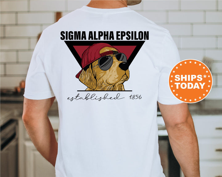 Sigma Alpha Epsilon Paw Prints Fraternity T-Shirt | SAE Comfort Colors Shirt | College Greek Apparel | Custom Fraternity Shirt _ 11877g