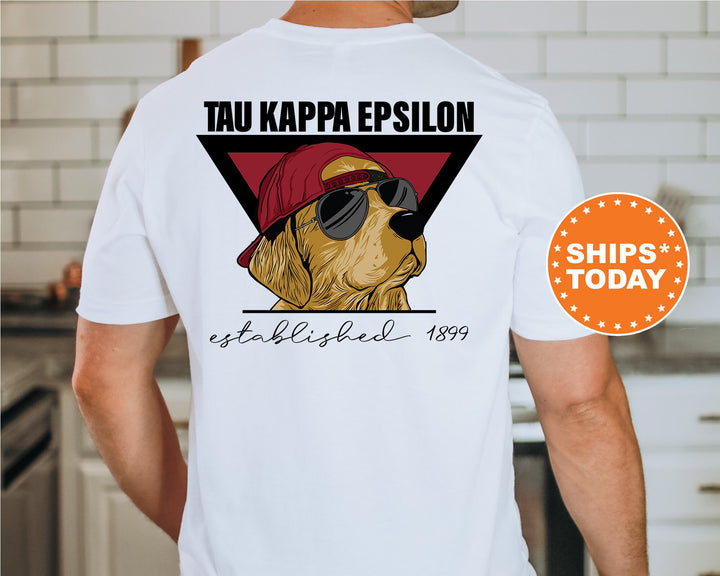Tau Kappa Epsilon Paw Prints Fraternity T-Shirt | TKE Comfort Colors Shirt | College Greek Apparel | Custom Fraternity Shirt _ 11884g