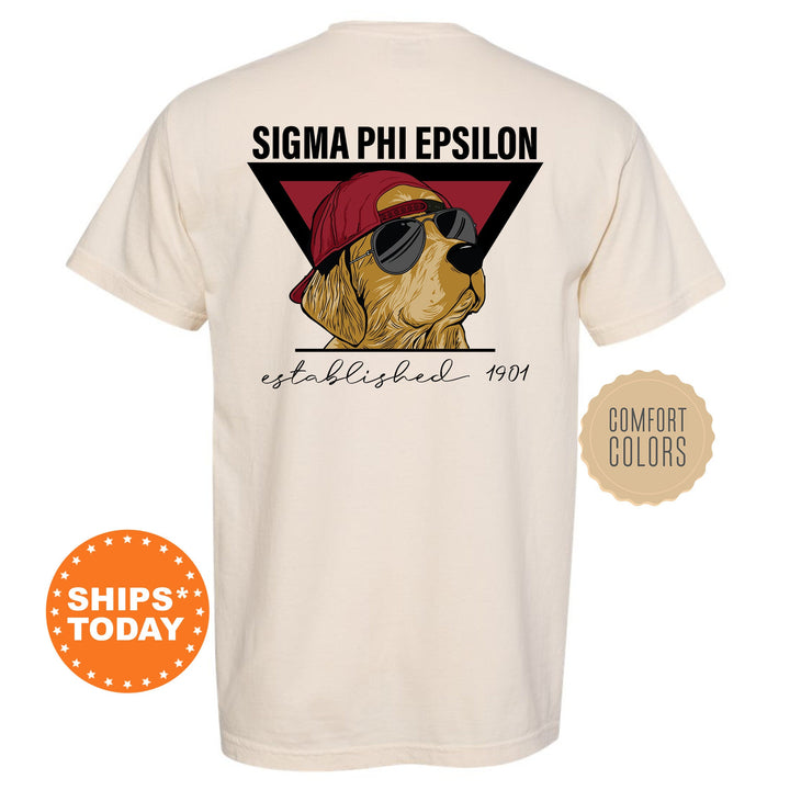 Sigma Phi Epsilon Paw Prints Fraternity T-Shirt | SigEp Comfort Colors Shirt | College Greek Apparel | Custom Fraternity Shirt _ 11881g