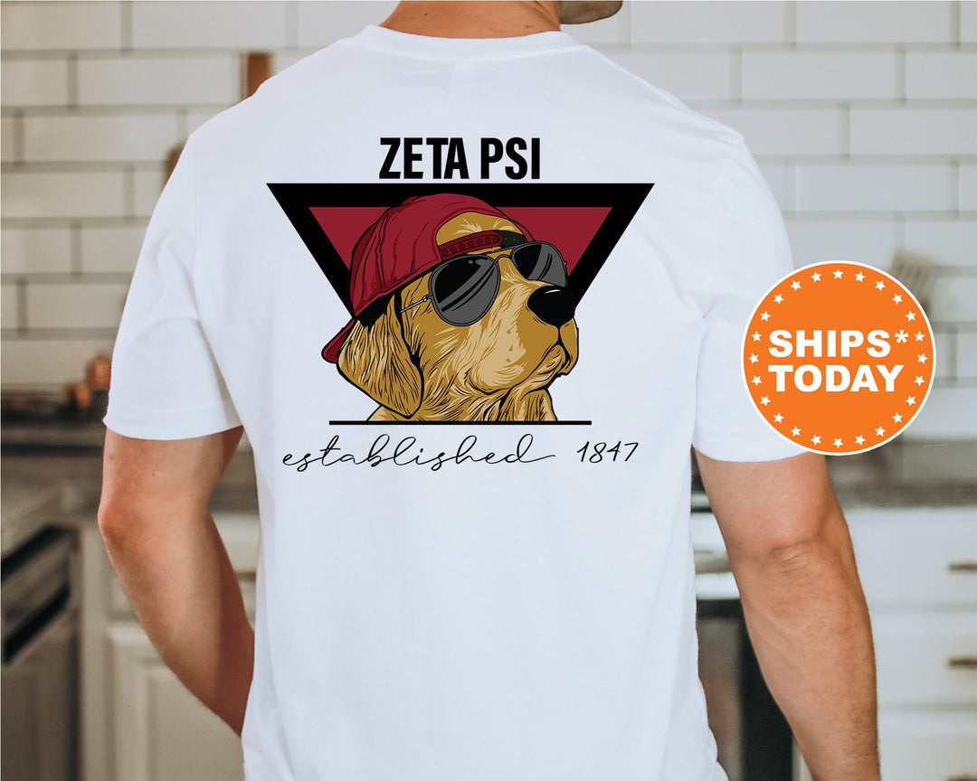 Zeta Psi Paw Prints Fraternity T-Shirt | Zete Comfort Colors Shirt | College Apparel | Custom Fraternity Shirt | Fraternity Gift _ 11887g