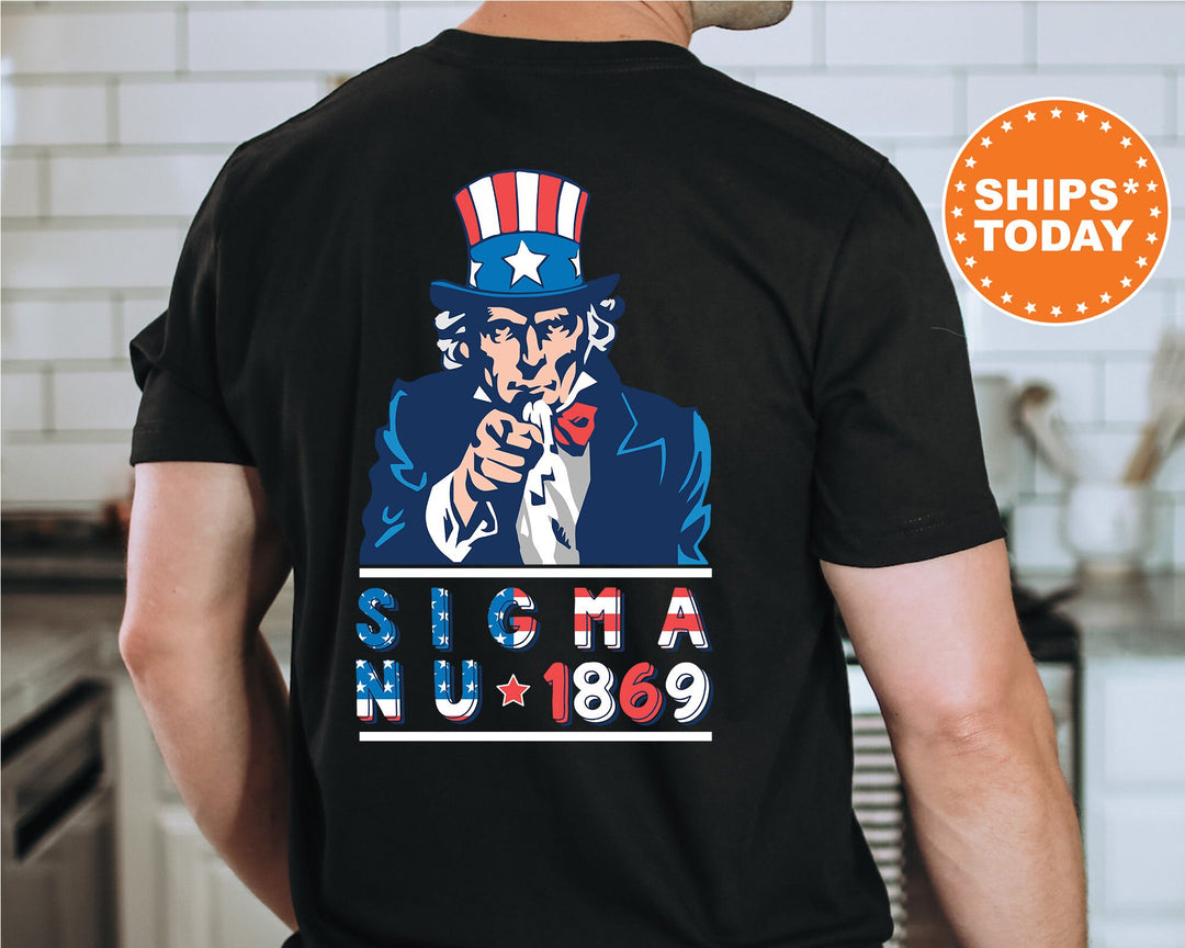 Sigma Nu Liberty Fraternity T-Shirt | Sigma Nu Patriotic Shirt | Fraternity Shirt | Bid Day Gift | Comfort Colors Shirt _  10952g
