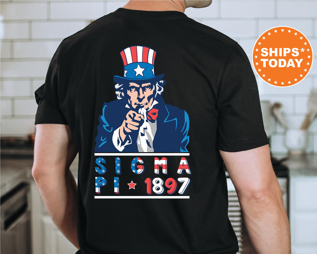 Sigma Pi Liberty Fraternity T-Shirt | Sigma Pi Patriotic Shirt | Fraternity Shirt | Bid Day Gift | Comfort Colors Shirt _  10954g