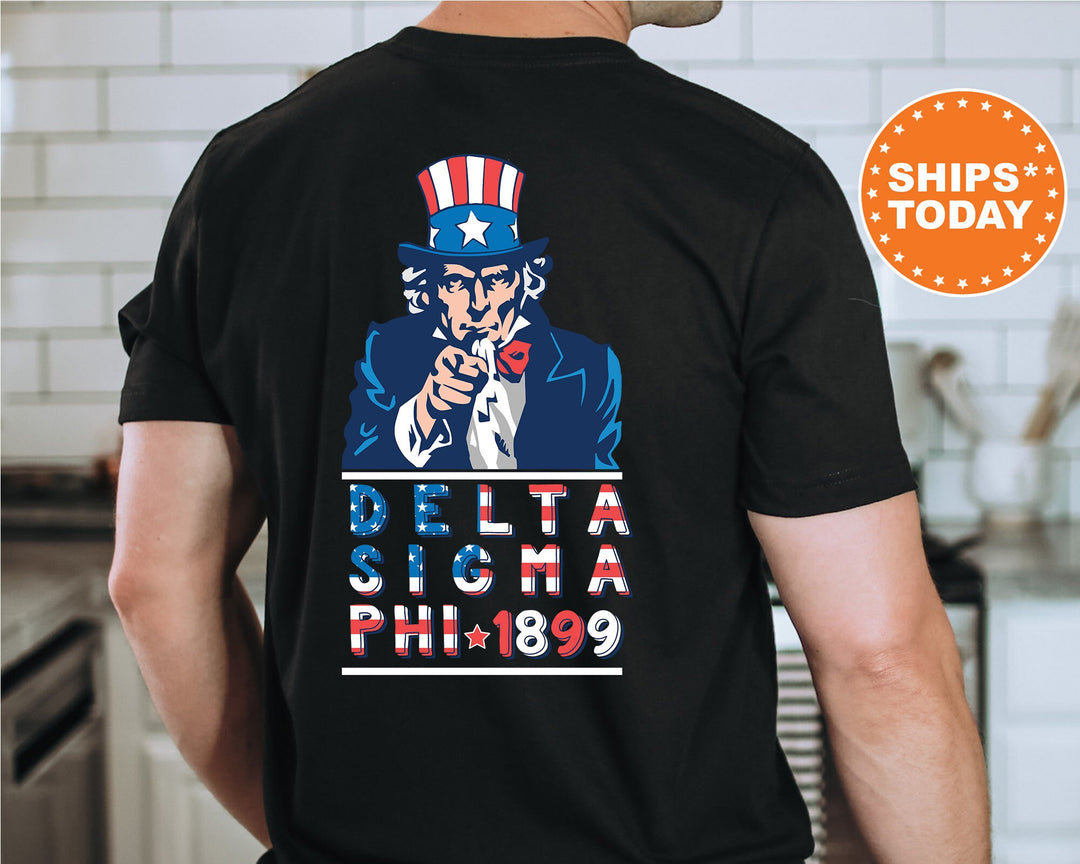 Delta Sigma Phi Liberty Fraternity T-Shirt | Delta Sig Patriotic Shirt | Fraternity Shirt | Bid Day Gift | Comfort Colors Shirt _  10936g