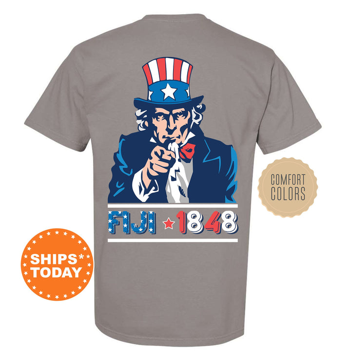 FIJI Liberty Fraternity T-Shirt | Phi Gamma Delta Patriotic Shirt | Fraternity Shirt | Bid Day Gift | Comfort Colors Shirt _  10943g