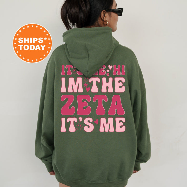 It's Me Hi I'm The Zeta It's Me | Zeta Tau Alpha Dazzle Sorority Sweatshirt | Trendy Greek Apparel | Custom Sorority Hoodie _ 15772g