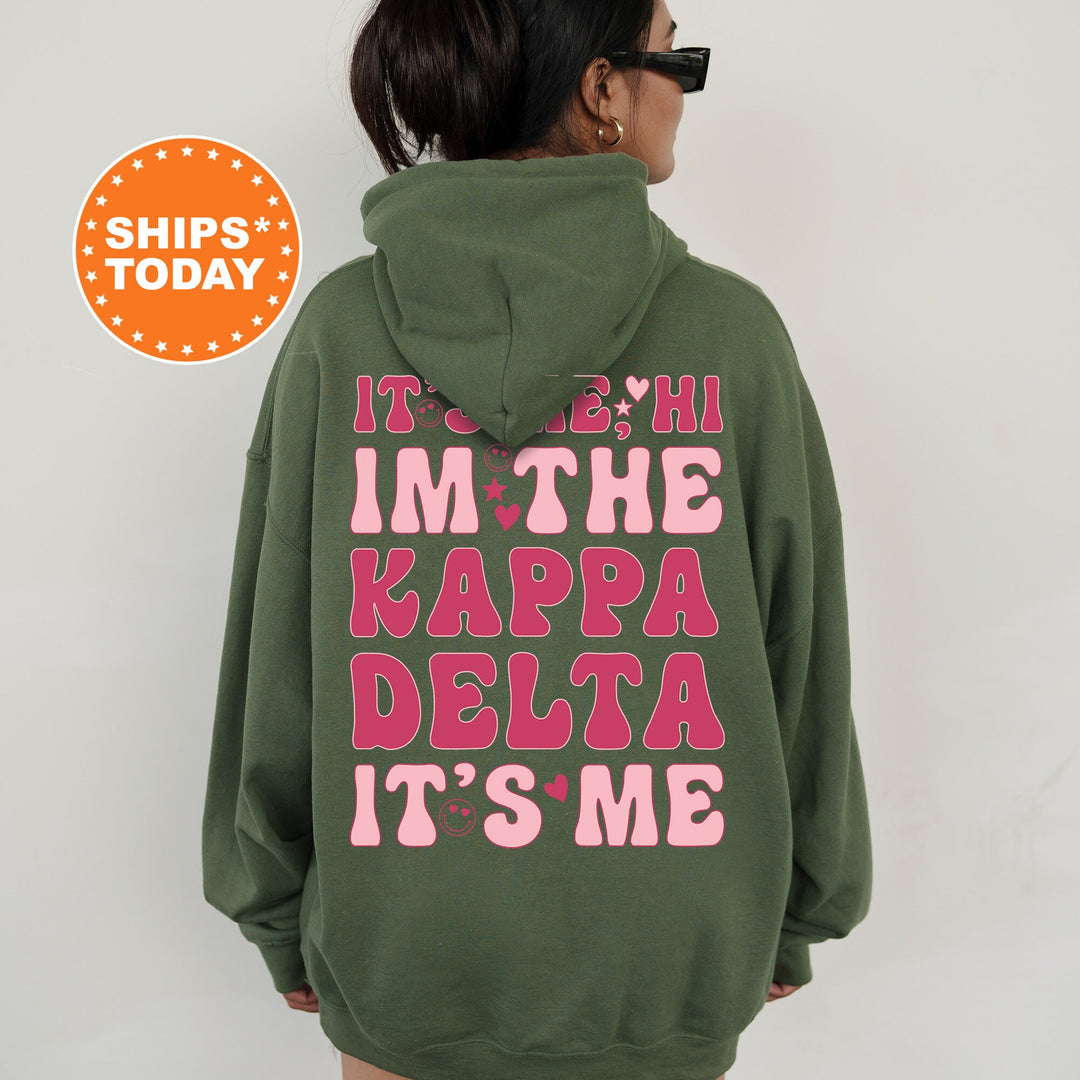 It's Me Hi I'm The Kappa Delta It's Me | Kappa Delta Dazzle Sorority Sweatshirt | Trendy Greek Apparel | Custom Sorority Hoodie _ 15763g