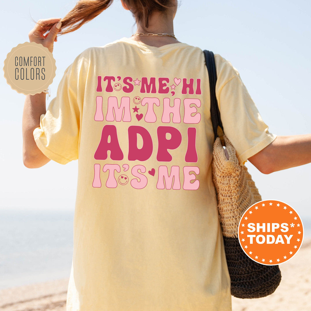 It's Me Hi I'm The ADPI It's Me | Alpha Delta Pi Dazzle Sorority T-Shirt |  Comfort Colors Shirt | Trendy Sorority Shirt _ 15748g