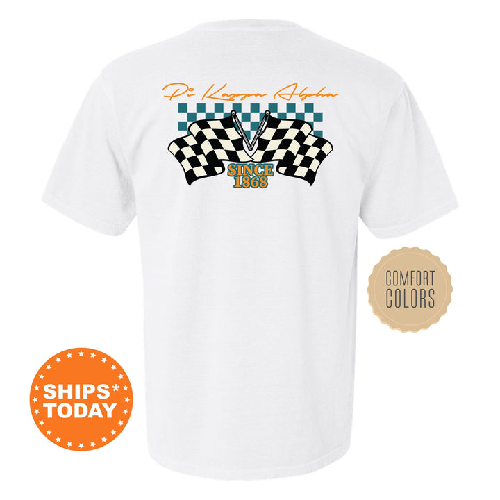 Pi Kappa Alpha Race Banner Fraternity T-Shirt | PIKE Comfort Colors Tees | Bid Day Gift | Rush Pledge Shirt | Custom Greek Apparel _ 11937g