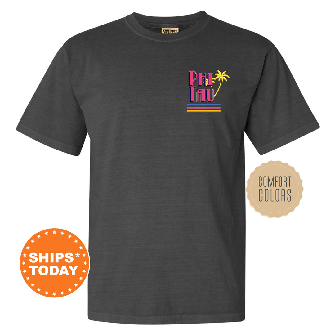 Phi Kappa Tau Greek Shores Fraternity T-Shirt | Phi Tau Fraternity Chapter Shirt | Bid Day Gift | Rush Pledge Comfort Colors Tees _ 12276g