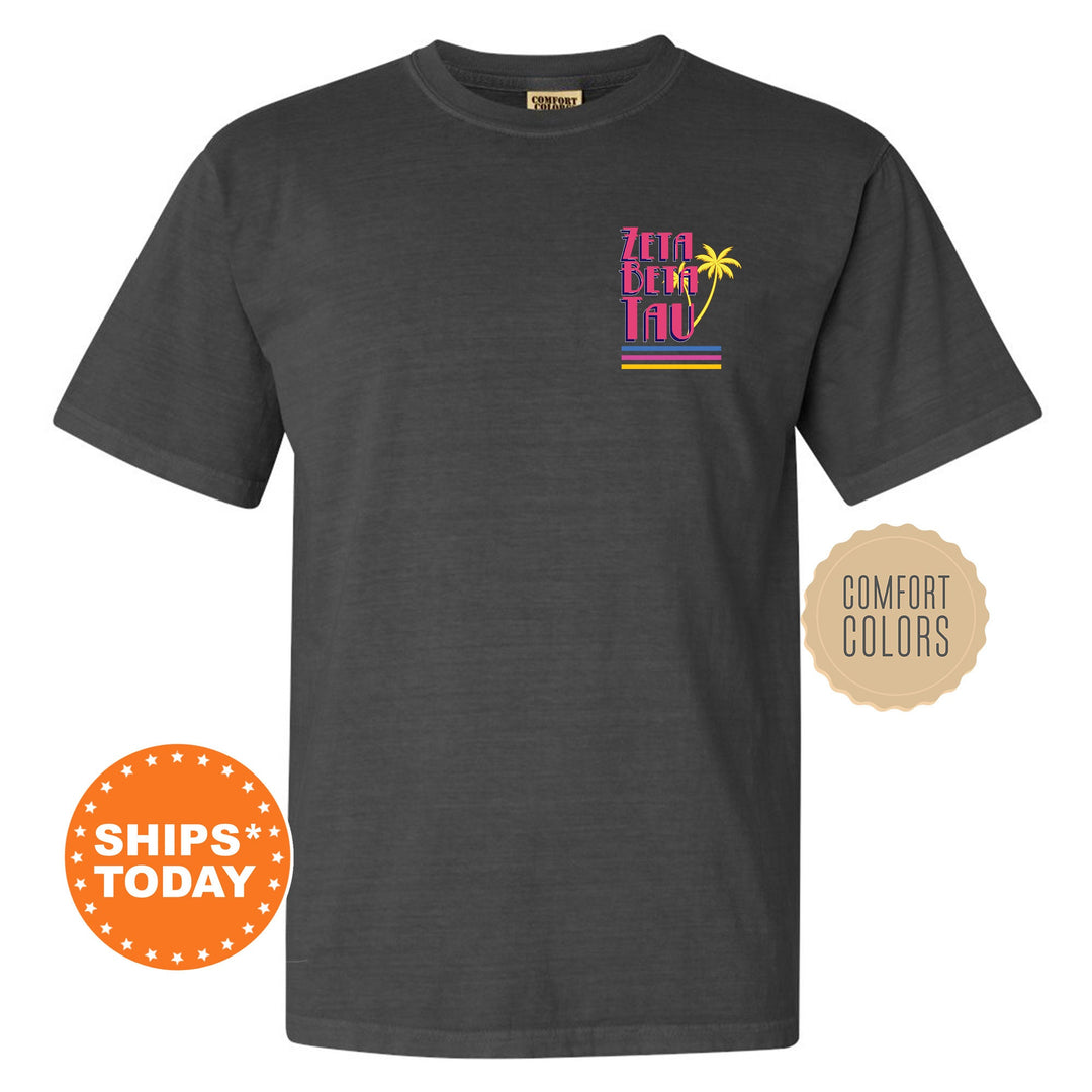 Zeta Beta Tau Greek Shores Fraternity T-Shirt | ZBT Fraternity Chapter Shirt | Bid Day Gift | Rush Pledge Comfort Colors Tees _ 12289g