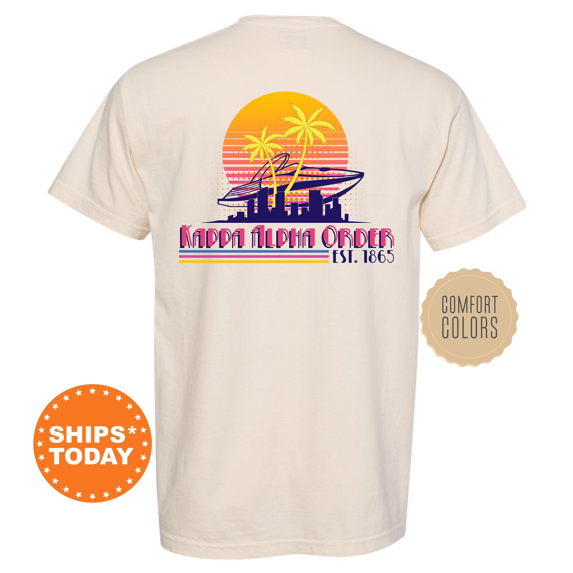 Kappa Alpha Order Greek Shores Fraternity T Shirt Kappa Alpha Frater Kite and Crest