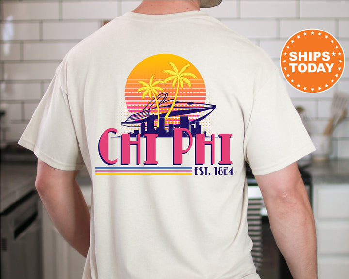 Chi Phi Greek Shores Fraternity T-Shirt | Chi Phi Fraternity Chapter Shirt | Bid Day Gift | Rush Pledge Shirt | Comfort Colors Tees _ 12265g