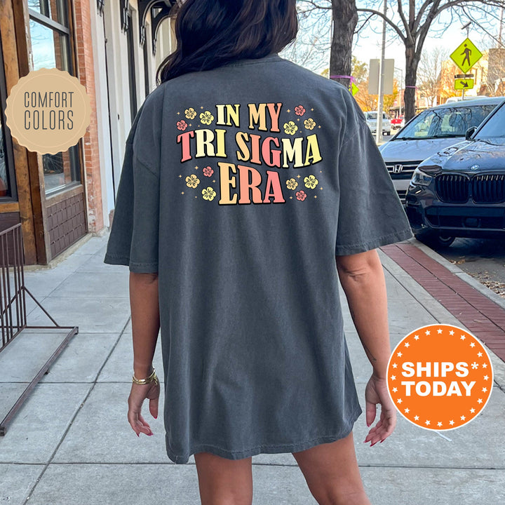 In My Tri Sigma Era | Sigma Sigma Sigma Sunset Blooms Sorority T-Shirt | Comfort Colors Shirt | Sorority Merch | Big Little Reveal _ 15718