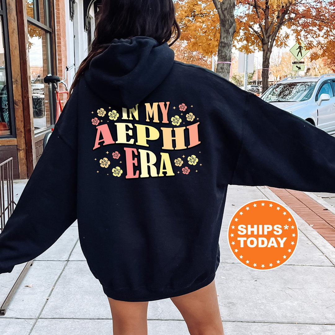 In My AEPHI Era | Alpha Epsilon Phi Sunset Blooms Sorority Sweatshirt | Oversized Hoodie | Big Little | Custom Greek Sweatshirt _ 15697g