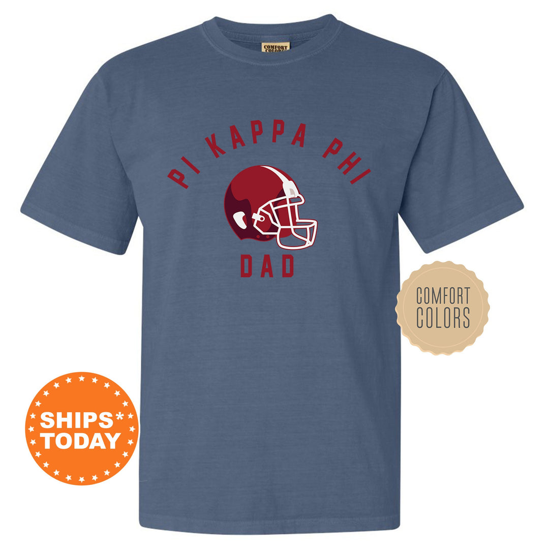 Pi Kappa Phi Fraternity Dad Fraternity T-Shirt | Pi Kapp Dad Shirt | Fraternity Gift | Greek Apparel | Gift For Dad | Game Day Shirt Comfort Colors Shirt _ 6715g