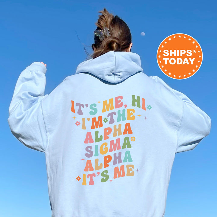 It's Me Hi I'm The Alpha Sigma Alpha It's Me | Alpha Sigma Alpha Nature's Palette Sorority Sweatshirt | Big Little Sorority Reveal _ 15779g