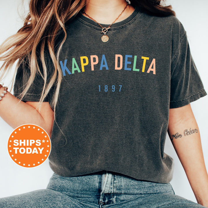 Kappa Delta Retro and Year Sorority T-Shirt | Kay Dee Sorority Merch | Big Little Gift | Custom Greek Apparel | Comfort Colors Shirt _ 8232g