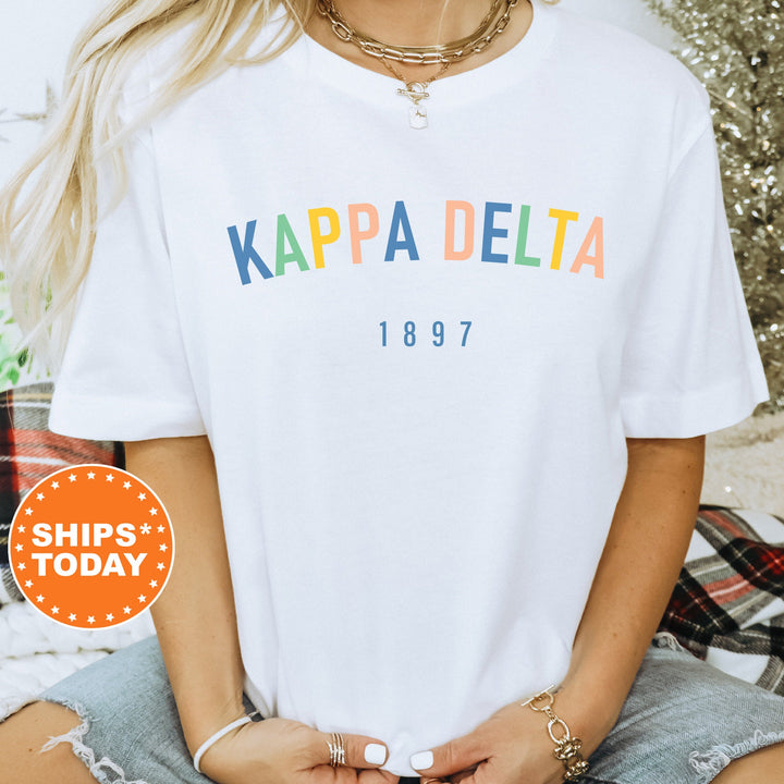 Kappa Delta Retro and Year Sorority T-Shirt | Kay Dee Sorority Merch | Big Little Gift | Custom Greek Apparel | Comfort Colors Shirt _ 8232g