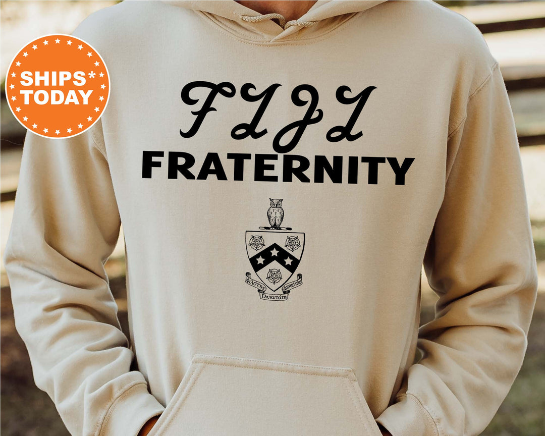 FIJI Simple Crest Fraternity Sweatshirt | Phi Gamma Delta Crest Sweatshirt | Rush Pledge Fraternity Gift | College Greek Apparel _ 9823g