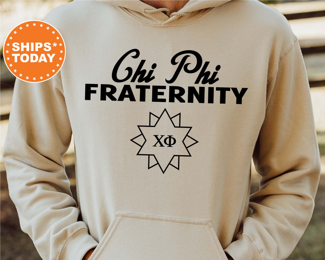 Chi Phi Simple Crest Fraternity Sweatshirt | Chi Phi Fraternity Crest Sweatshirt | Rush Pledge Fraternity Gift | College Apparel _ 9814g