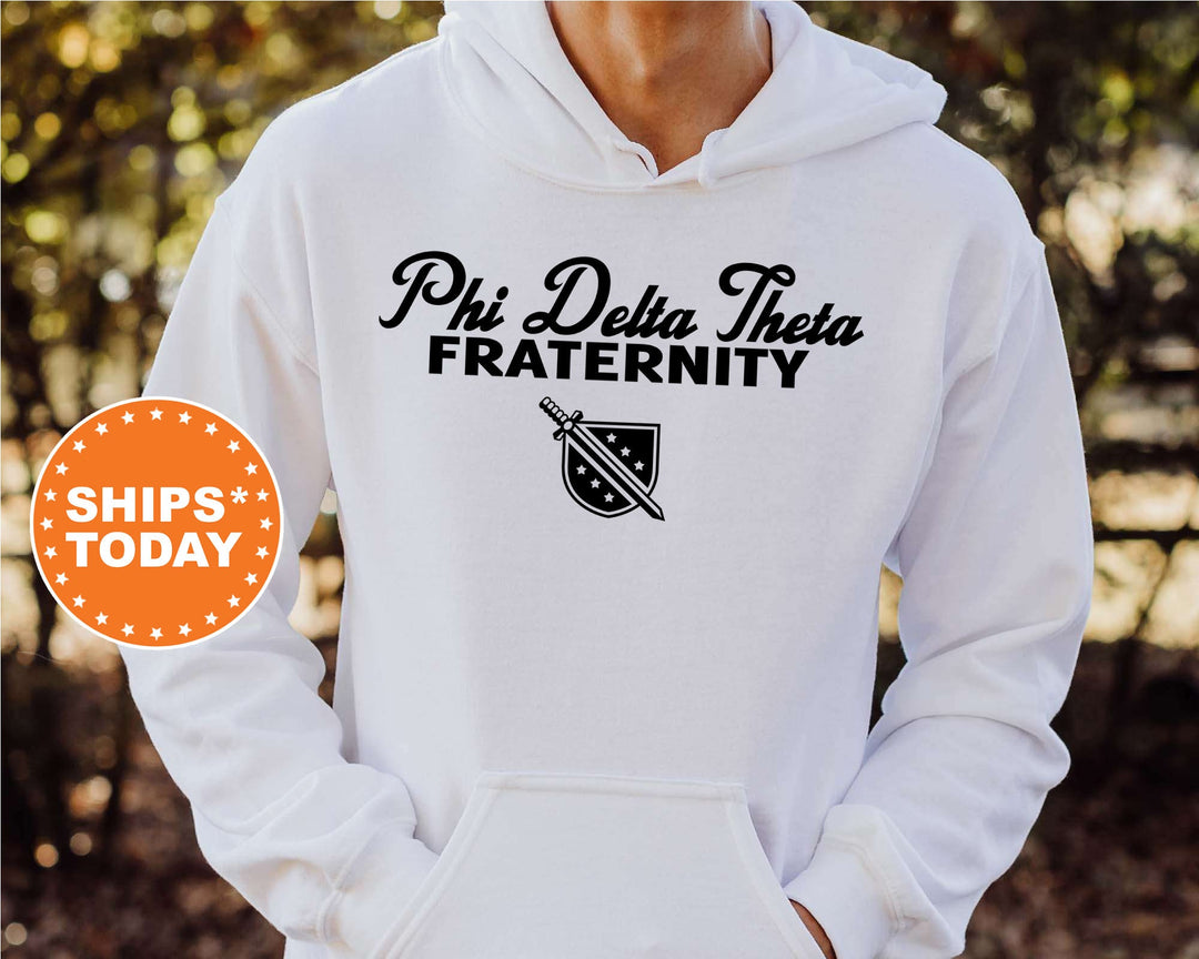 Phi Delta Theta Simple Crest Fraternity Sweatshirt | Phi Delt Crest Sweatshirt | Rush Pledge Fraternity Gift | College Greek Apparel _ 9822g