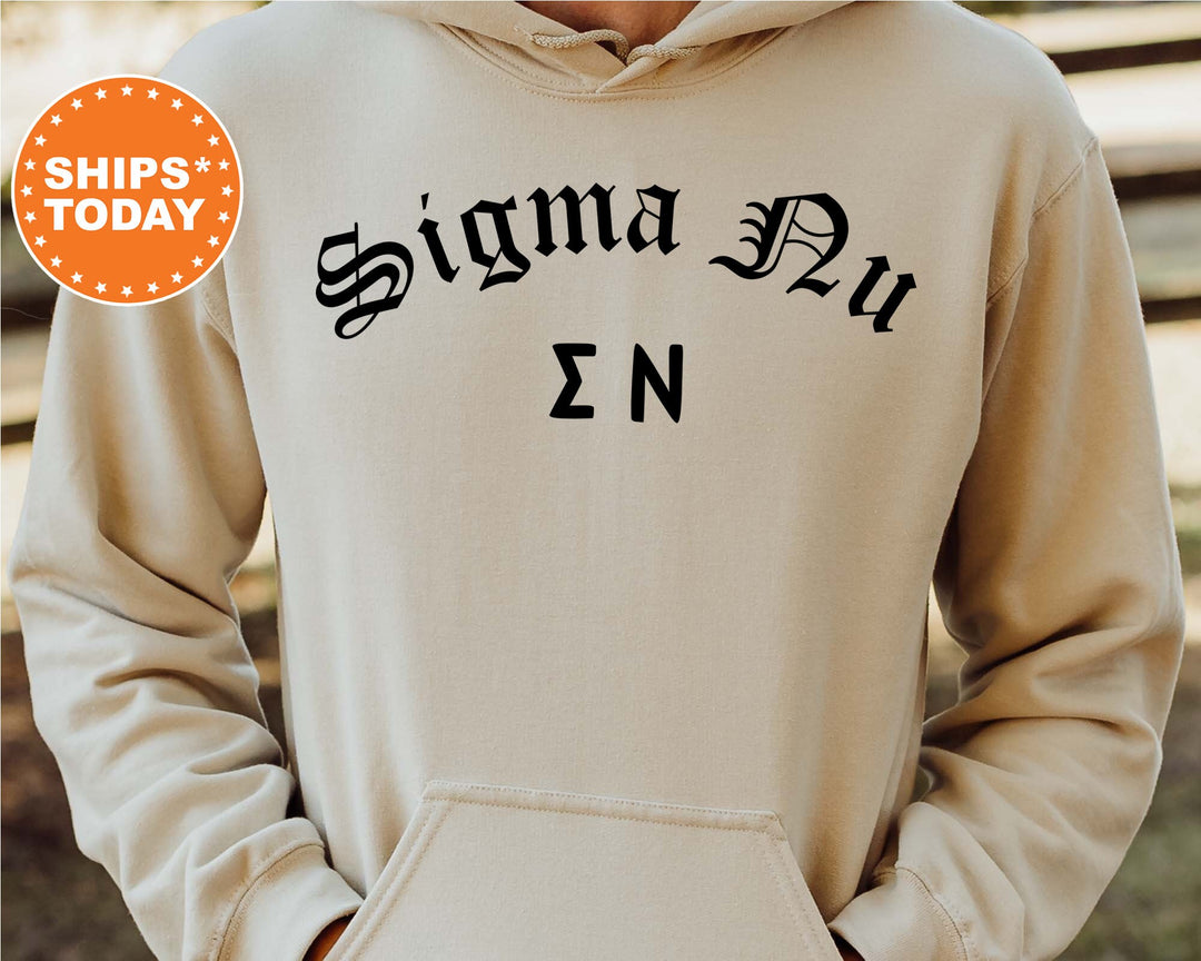 Sigma Nu Old English Oaths Fraternity Sweatshirt | Sigma Nu Sweatshirt | Rush Sweatshirt | Bid Day Gift | College Greek Apparel _ 11199g