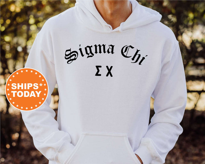 Sigma Chi Old English Oaths Fraternity Sweatshirt | Sigma Chi Sweatshirt | Rush Sweatshirt | Bid Day Gift | College Greek Apparel _ 11198g
