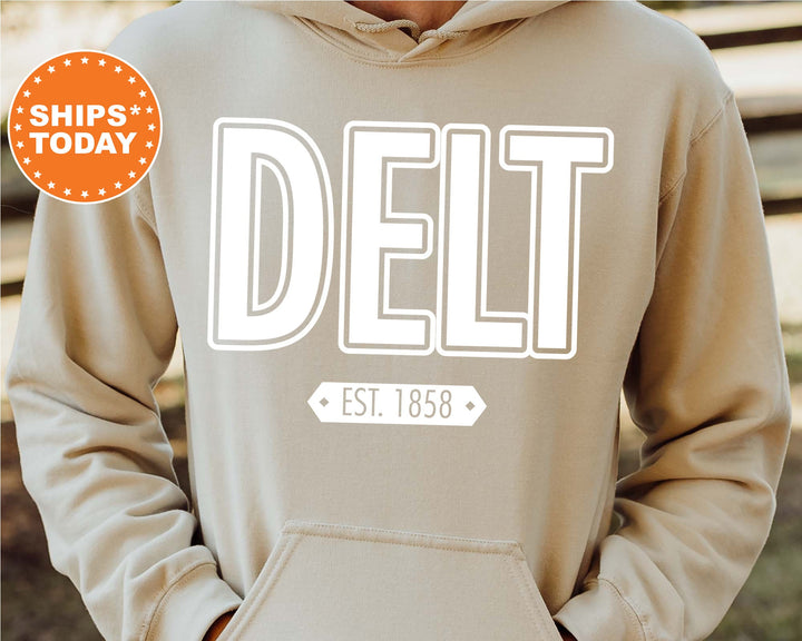 Delta Tau Delta Legacy Fraternity Sweatshirt | Delt Sweatshirt | Initiation Gift | Comfy Greek Sweatshirt | Greek Apparel _  10906g
