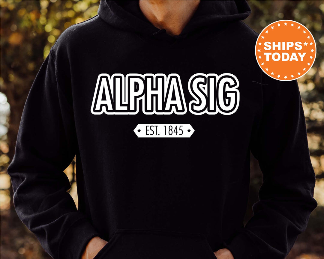 Alpha Sigma Phi Legacy Fraternity Sweatshirt | Alpha Sig Sweatshirt | Recruitment Gift | Comfy Greek Sweatshirt | Greek Apparel _  10900g