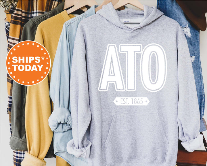 Alpha Tau Omega Legacy Fraternity Sweatshirt | ATO Sweatshirt | Initiation Gift | Comfy Greek Sweatshirt | Greek Apparel _  10901g